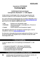 Conceptronic CBT200NANO Schnellinstallationsanleitung