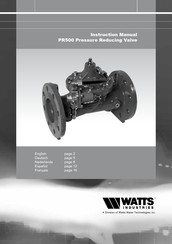 Watts Industries PR500 Betriebs- Und Wartungsanleitung