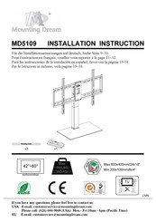 Mounting Dream MD5109 Installationsanweisungen