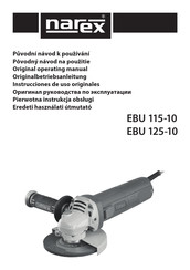 Narex EBU 115-10 Originalbetriebsanleitung