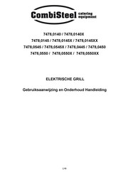 CombiSteel 7478.0145 Serie Bedienungs- Und Wartungsanleitung