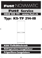 Fust NOVAMATIC KS-TF 214-IB Bedienungsanleitung