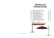 Schneider Schirme Rhodos Montage- Und Bedienungsanleitungen