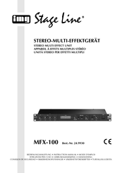 IMG STAGELINE MFX-100 Bedienungsanleitung