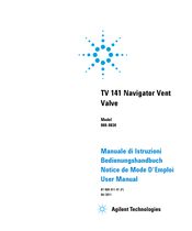 Agilent Technologies TV 141 Navigator Vent Valve Bedienungshandbuch