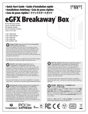 Sonnet eGFX Breakaway Box GPU-550W-TB3 Installations Anleitung