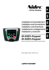 Leroy-Somer Nidec ID-SIZE3-Keypad Installation Und Anschluss