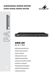 Monacor PA ARM-88 Bedienungsanleitung