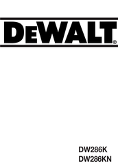 DeWalt DW286KN Bedienungsanleitung