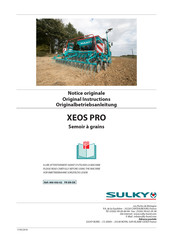 Sulky XEOS PRO Originalbetriebsanleitung