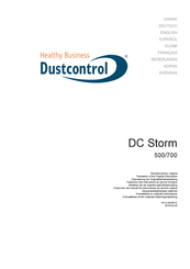 Dustcontrol DC Storm series Bersetzung Der Originalbetriebsanleitung