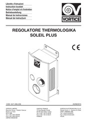 Vortice Regolatore Thermologika Soleil Plus Betriebsanleitung