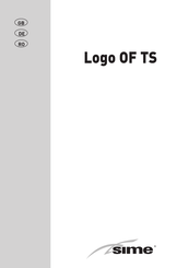 Sime Logo OF TS serie Anweisungen Für Den Installateur