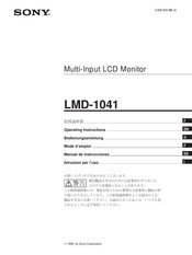 Sony LMD-1041 Bedienungsanleitung
