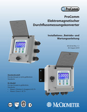 McCrometer ProComm Installations-, Betriebs- Und Wartungsanleitung