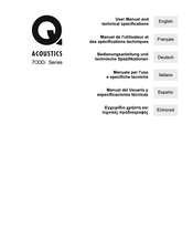 Acoustics 7000o Serie Bedienungsanleitung