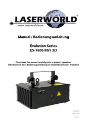 Laserworld Evolution Series Bedienungsanleitung