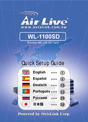Air Live WL-1100SD Kurzanleitung