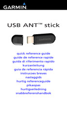 Garmin USB ANT stick Kurzanleitung