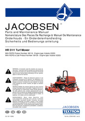 Jacobsen HR 5111 Turf Mower Sicherheits Und Bedienungs Anleitung