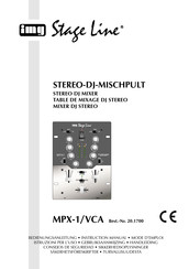 IMG STAGELINE MPX-1/VCA Bedienungsanleitung
