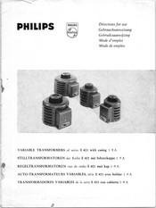 Philips E 401 Serie Gebrauchsanweisung