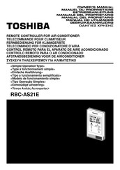 Toshiba RBC-AS21E Betriebsanleitung
