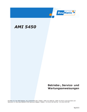 Boumatic AMI 5450 Betriebs-, Service- Und Wartungsanweisungen