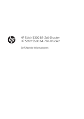 HP Stitch S300 Einführende Informationen