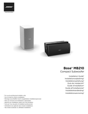 Bose MB210 Installationsanleitung