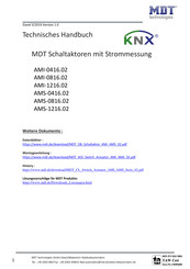 MDT Technologies AMS-0816.02 Technisches Handbuch