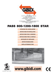 GiBiDi PASS 600 STAR Installationsanleitung