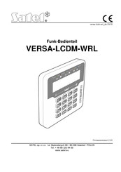 Satel VERSA-LCDM-WRL Bedienungsanleitung