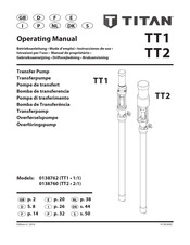 Titan TT1 0138762 Betriebsanleitung