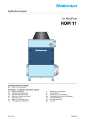 Nederman NOM 11 Bedienungsanleitung