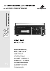 Monacor PA-120T Bedienungsanleitung