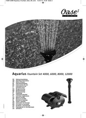 Oase Aquarius Fountain Set 4000 Gebrauchsanleitung