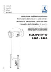 Beko CLEARPOINT W series Installation Und Betriebsanleitung