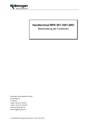Kollmorgen MPK 501-1001-2001 Beschreibung Der Funktionsmodule