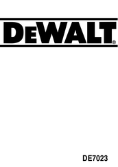 DeWalt DE7023 Handbuch