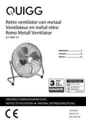 QUIGG GT-RMF-01 Originalbetriebsanleitung