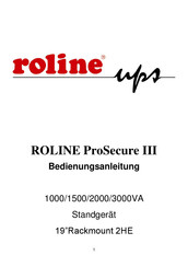 Roline ProSecure III 1000 VA Bedienungsanleitung
