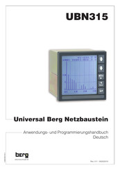 BERG UBN315 Anwendungs- Und Programmierungshandbuch