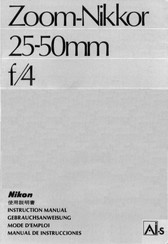 Nikon Zoom-Nikkor 25-50mm f/4 Gebrauchsanweisung