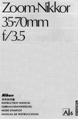 Nikon Zoom-Nikkor 3570mm f/3.5 Gebrauchsanweisung