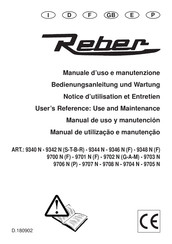 REBER DE LUXE INOX 9707 N Bedienungsanleitung Und Wartung