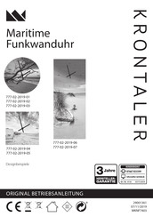 Krontaler 777-02-2019-01 Originalbetriebsanleitung