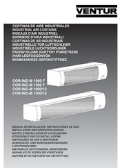 Ventur COR-IND-M 1500/18 Gebrauchs- Und Montageanweisungen