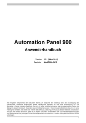 BR-Automation Automation Panel 900 Anwenderhandbuch