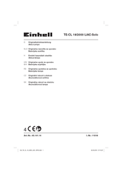 EINHELL TE-CL 18/2000 LiAC-Solo Originalbetriebsanleitung